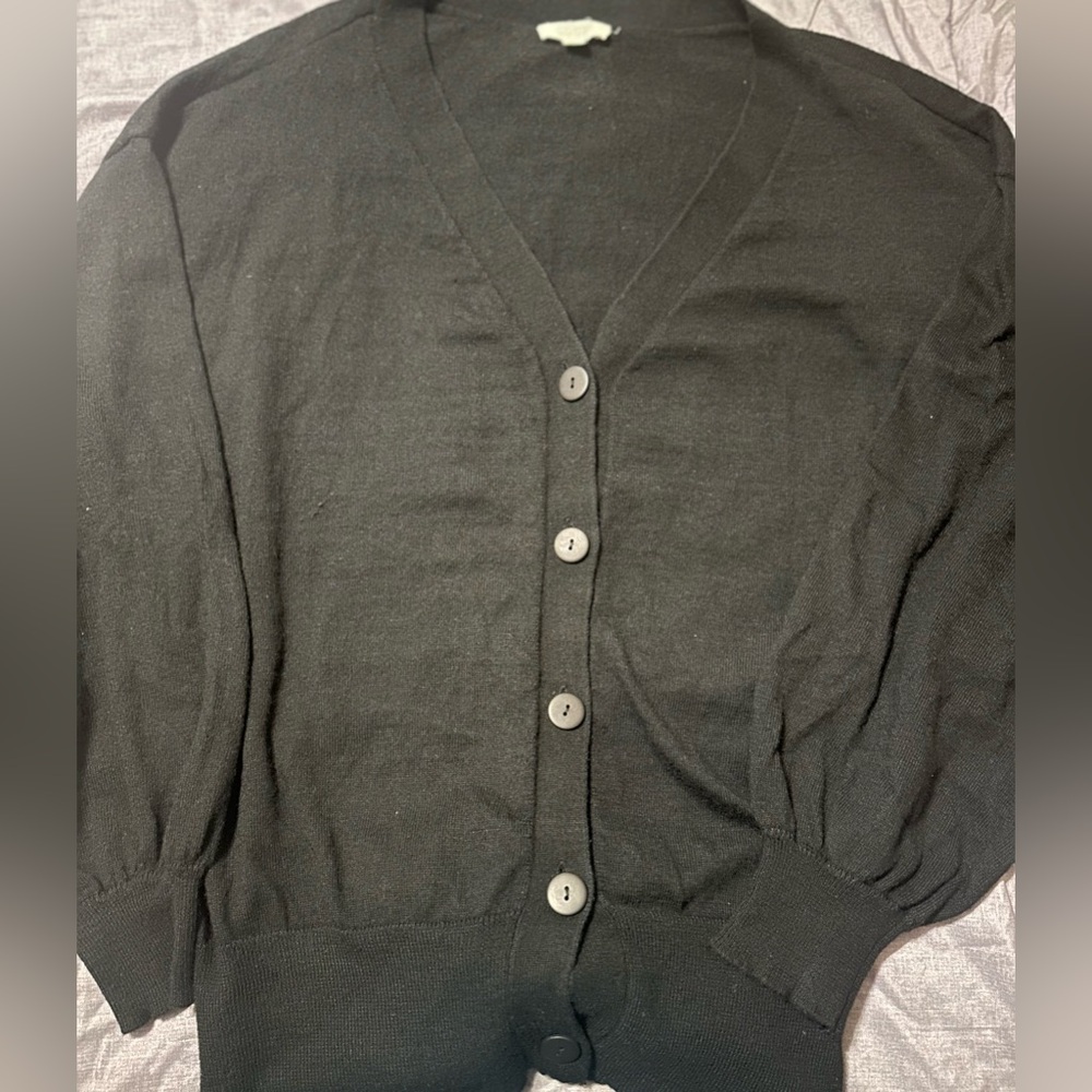 Last Chance! ODDY V-Neck Button-up Cardigan Sweater with Bow, Size 1XL/2XL